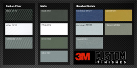 3m vehicle wrap finishes